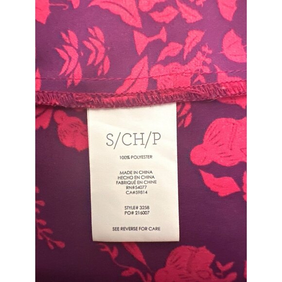 Cabi Red Floral Layered Sleeveless Blouse All Polyester Top Stylish Comfortable - Picture 6 of 10